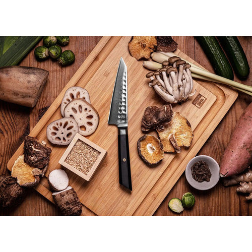 Bunka Petty Damascus Utility Knife - lemmet van 135 mm - DRIVURA™