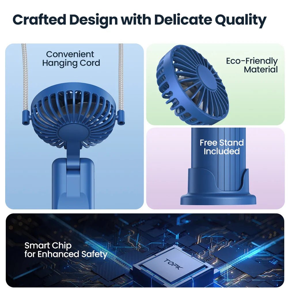 USB Rechargeable Mini Portable Fan - DRIVURA™