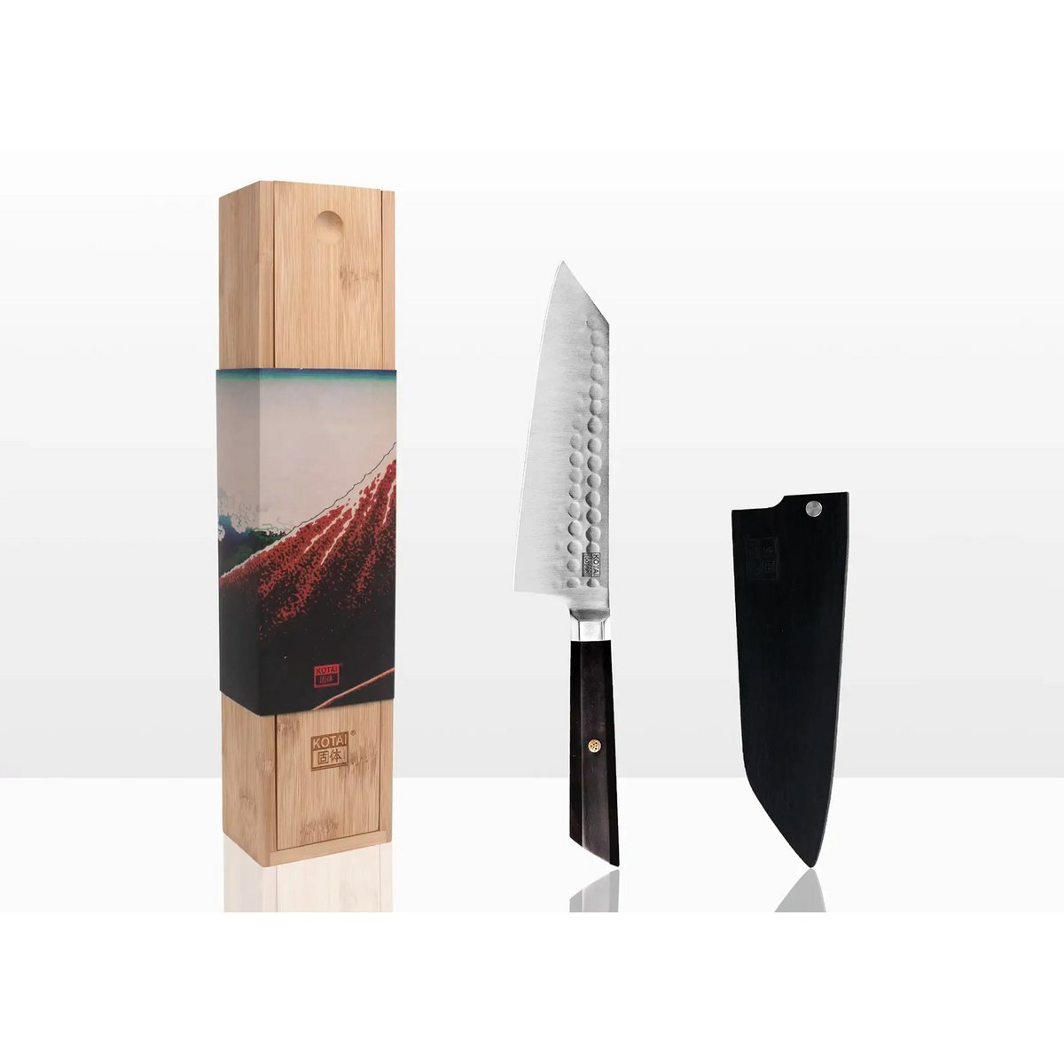 Bunka Santoku met bamboe Saya en bamboedoos - 170 mm lemmet - DRIVURA™
